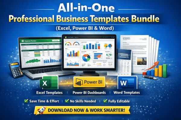 Ready-Made Excel, Power BI & Word Templates for Professionals